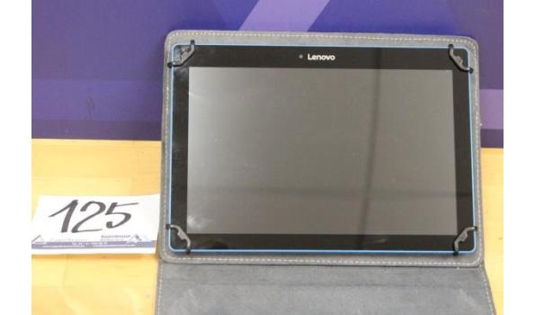 tablet pc LENOVO, met cover, zonder lader, paswoord niet gekend, werking niet gekend